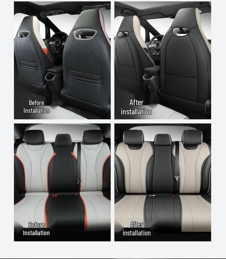 Universal Leather Car Seat Cushion for BYD Dolphin - All-Season Model