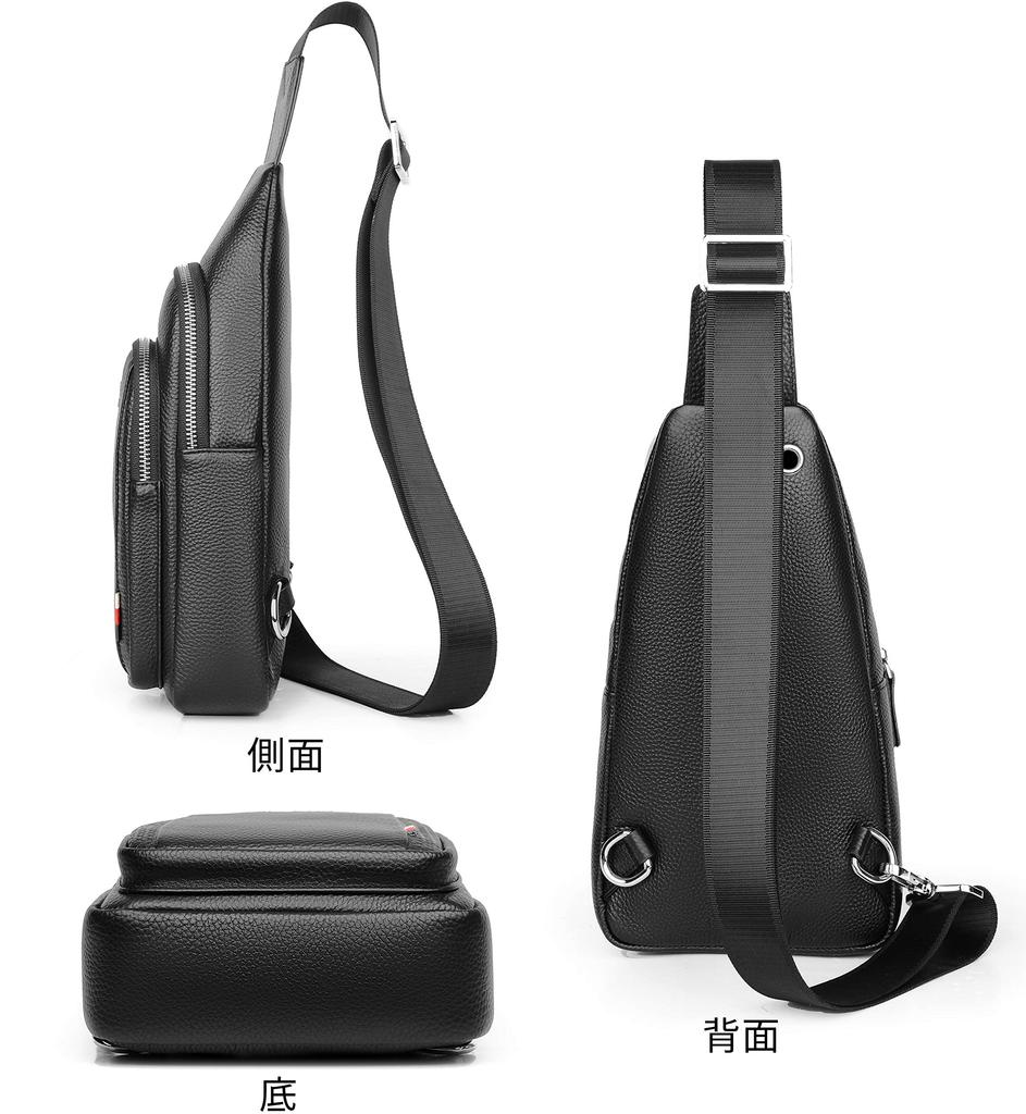 Leather Crossbody Large Popular Birthday Gift [FSD.WG] Men's Bag, One-Shoulder Bag, Capacity, Brand, [Authentic]