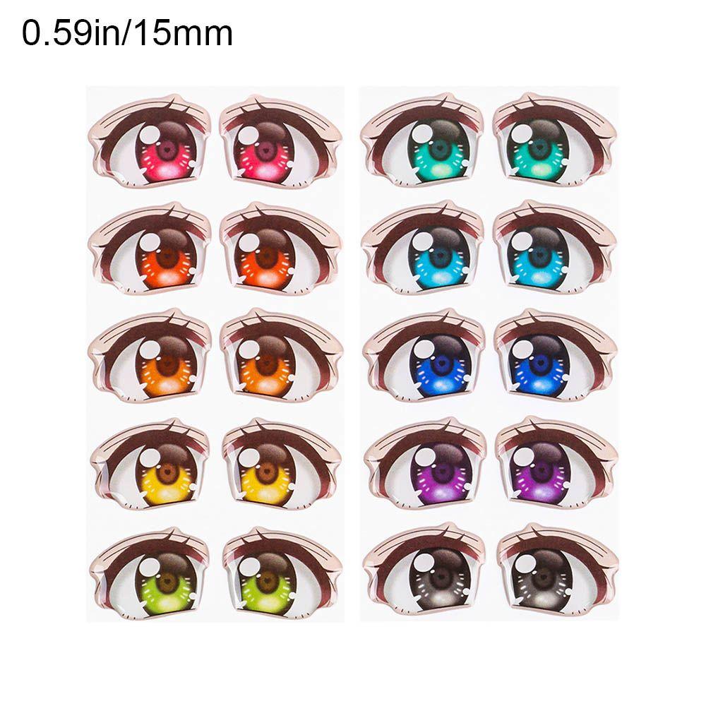 Аниме фигурка кукла глаз чипы бумага мультфильм глаза наклейки лицо орган пастер