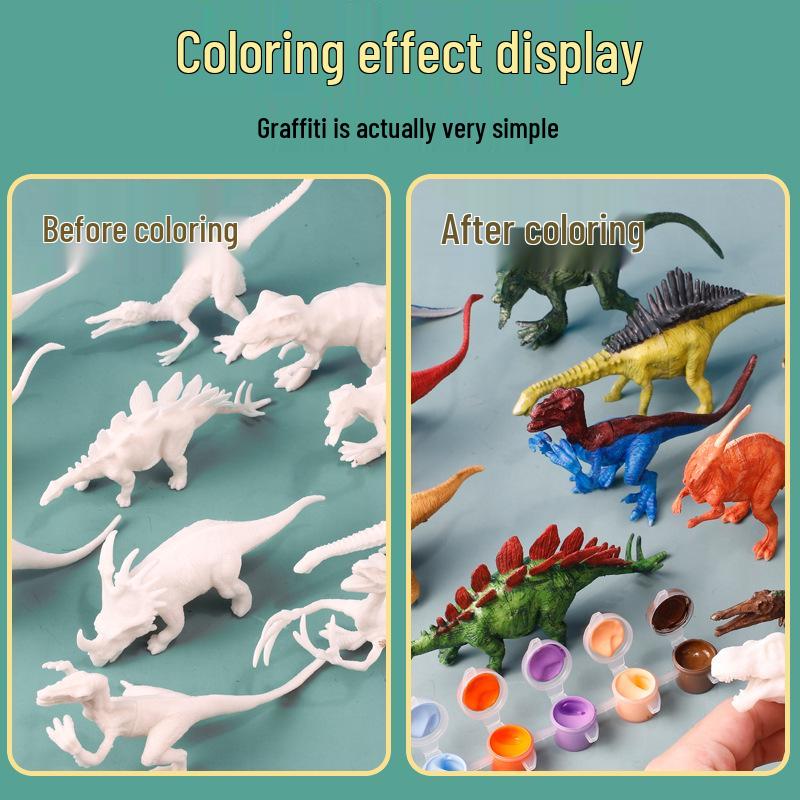 Набор для раскрашивания модели динозавра своими руками для детей - Креативная игрушка-граффити для мальчиков и девочек