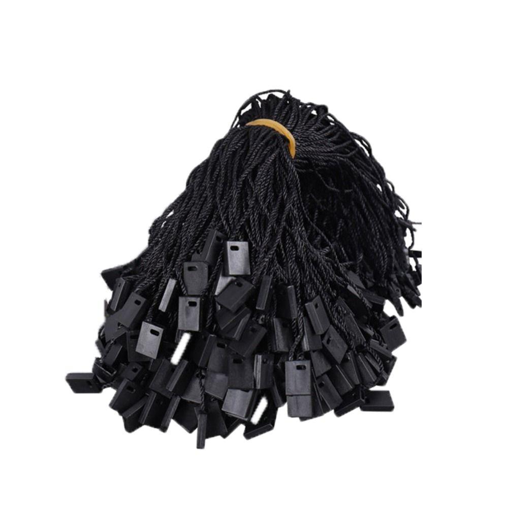 1000pcs Polyester Label Rope White/Black Hang Tag Fastener Garment Tags Tag Rope Sewing