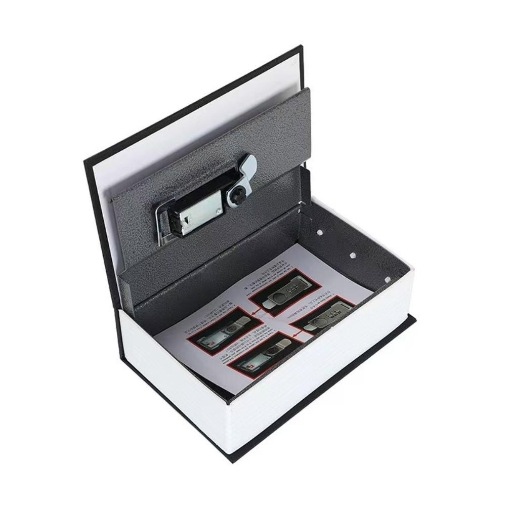 Hollow Book Piggy Bank with Lock Simulation Security Safe Lock Book Money Box  Valuables Storage