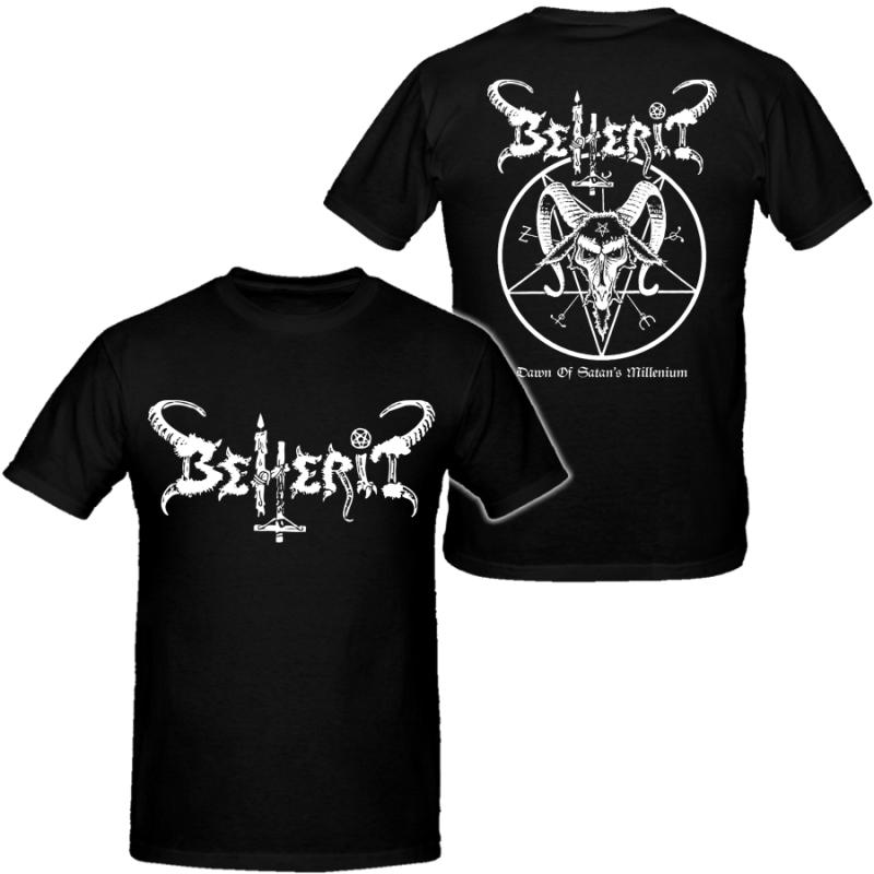 2026 Beherit Unisexs Hip Hop Tshirts Cotton Band Shirt Unisex Summer Short Sleeve Fashion Brand Tee Heavy Metal Vintage Tops