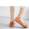 35-46 Large Size Summer Women's Shoes Hollowed Out Shoes Le Fu Shoes Cowhide Bottom Women's Shoes Mother Shoes