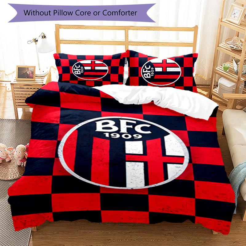 BFC 3pcs Bedding Set Duvet Cover Closure Includes 1 Duvet Cover & 2 Pillowcases for All Seasons Bedroom Home Dorm Decor