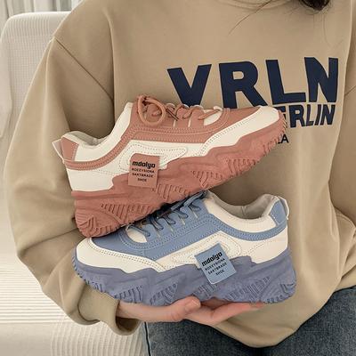 Обувь для папы, детская, осенняя, новая, подходящая по цвету, на платформе, универсальная, повседневная, студенческая, спортивная обувь Ins Tide