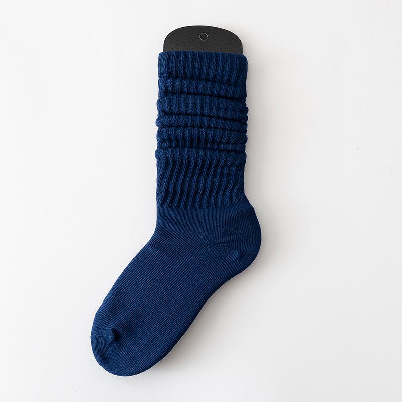 SYVISS Unisex Solid Color Scrunch Socks - Long Warm Leg Warmers, Slouch & Bubble Styles for Men and Women.
