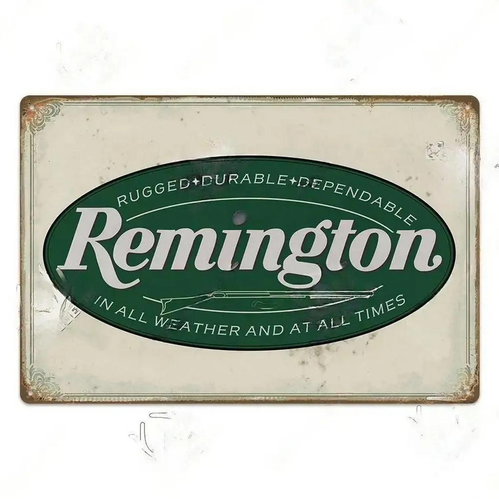 Metal Tin Signs Pistol Stonger Beretta Wesson Colt Vintage Funny Art Wall Decorations for Home Man Cave Garage Cafe Bars Clubs