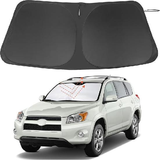 TINGLU Солнцезащитный козырек для Tesla Model X Tesla X 2016-2024 2025 Аксессуары Солнцезащитный козырек на лобовое стекло Защита от УФ-лучей Накидка на солнцезащитный козырек С