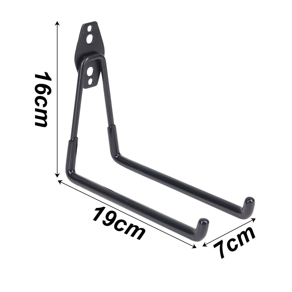 1 шт. Велосипедный гаражный крюк для тяжелого хранения, крепеж, настенное крепление, нескользящий подвесной крюк, высокая грузоподъемность, квадратный металлический крюк, садовый инструмент