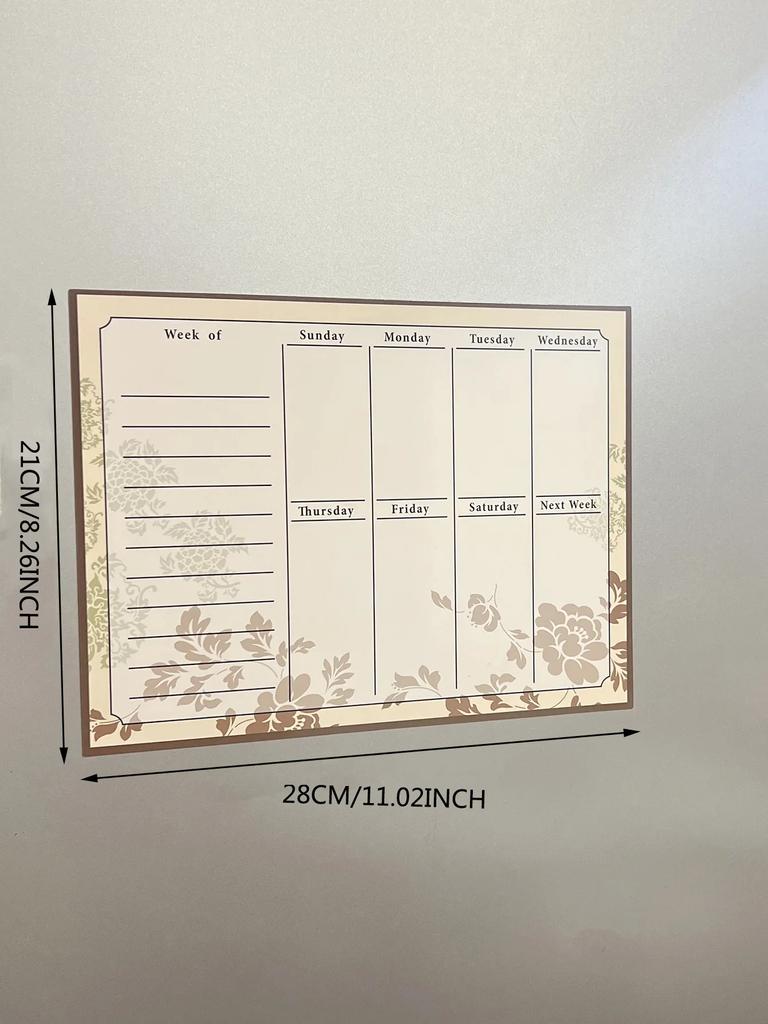 21x28cm Rewritable Monthly Weekly Planner Fridge Magnets Creative Magnetic Memo Message Boards for Refrigerators Home Decor