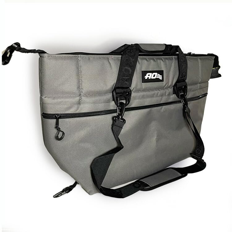 AO Coolers AO Coolers Сумка-холодильник 36 шт. Мягкая сумка-холодильник из холста AO36CH, угольная, 36 шт. Мягкая сумка-холодильник из холста для улицы [Товар]
