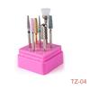 7PCS Ceramic Diamond Nail Drill Bits Set Milling Cutter Manicure Ceramic Tungsten Set 2.35mm