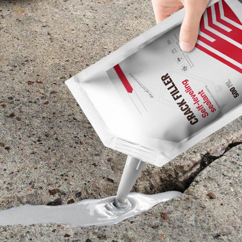 500ml Crack Filling Agent Cement Crack Filler Asphalt Crack Filler Waterproof Seam Filling Adhesive House Crack Filling Glue