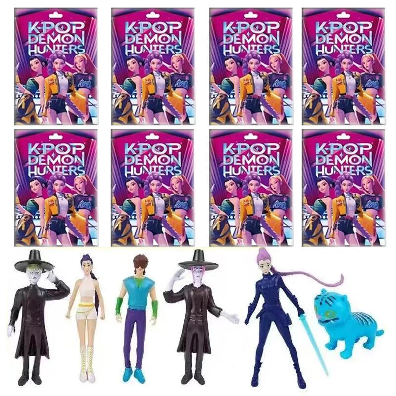 2026 New Kpop Demon Hunters Figure Cartoon Hunters Tiger Rumi/Mira/Zoey Action Figure Desktop Decoration Model Doll Toy Gift