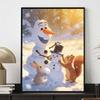 Disney Frozen Olaf snowman squirrel rabbit diamond painting full diamond art craft ornaments handmade living room decoration background