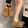 Retro Platform Lazy Polken Single Shoes Women 2025 Spring and Autumn Korean Version of the New One-pedal Ugly Cute Big Head Single Shoes Women