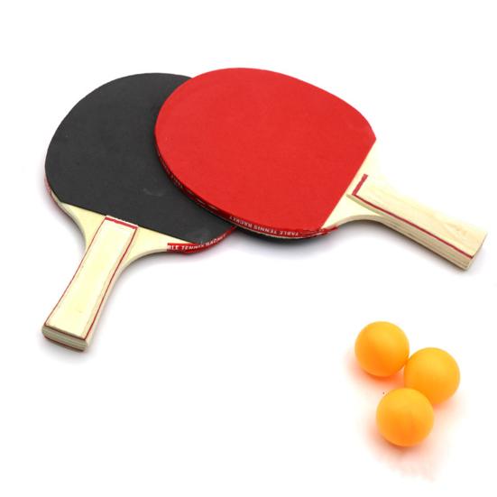1 Set Table Tennis Racket Ergonomic Handle Fine Texture Smooth Edge Portable Comfortable Grip Table Tennis Racket Ping-Pong