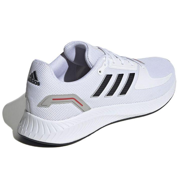 Adidas Runfalcon 2.0 Comfortable Versatile Fabric Shock Absorbing Durable Low Top Casual Running Shoes Men Sneakers White Black GV9552