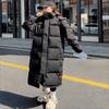 Women's Autumn Winter Thickened Mid Length Coat Over Knee Loose Size Down Coat