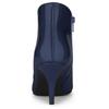 Женские темно-синие ботильоны Allegra K с острым носком и каблуком-рюмочкой, размер 27.0см
