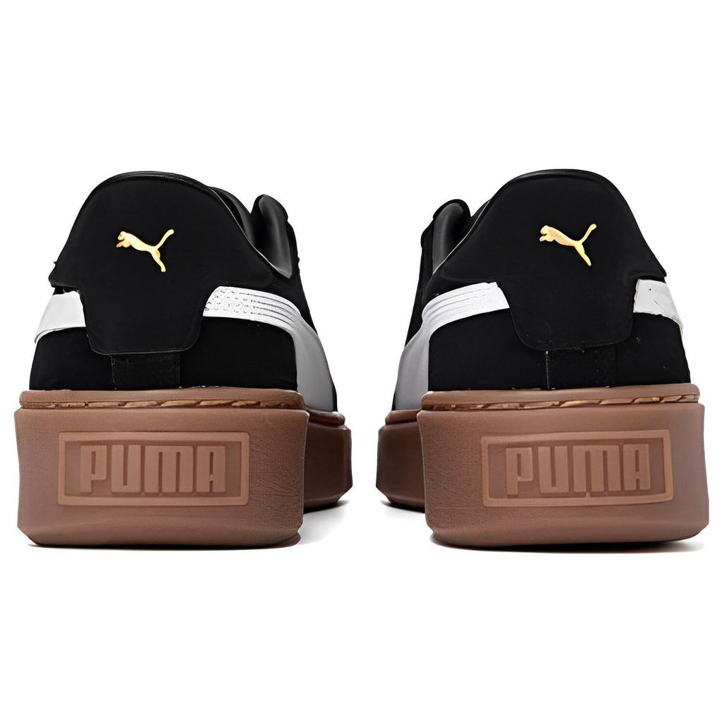 Puma Замшевые кроссовки на платформе, удобные низкие кроссовки, женские кроссовки, черные, белые, коричневые 395225-04
