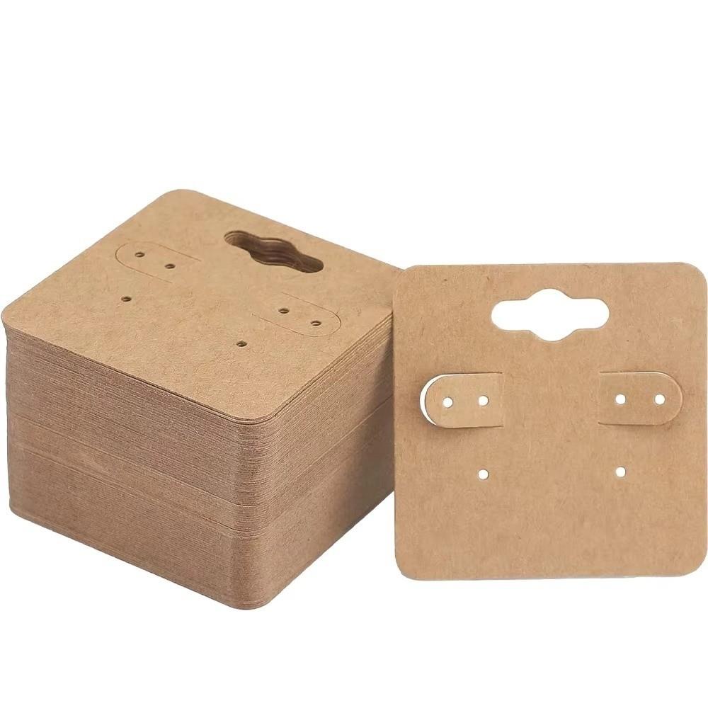 100 шт. Бирка для украшений Карточка для демонстрации сережек Продажа украшений с отверстиями для держателя Карточки для упаковки сережек Поделки своими руками