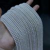 3-4 мм пресноводная жемчужина почти идеальной формы сильный блеск детские бусины россыпные бусины маленькое ожерелье женское ручная работа DIY