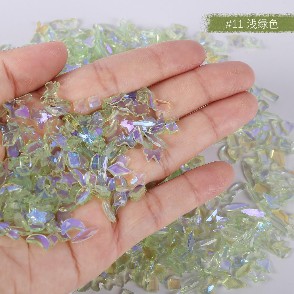 Теплый эльф, тот же смешанный прозрачный бриллиант особой формы Aurora, украшения для дизайна ногтей, бриллиант с плоским дном для дизайна ногтей, стеклянные стразы.