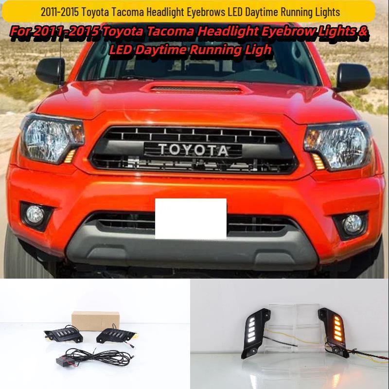 Модификация фар Toyota Tacoma 2011-2015: Накладки на фары, Дневные ходовые огни