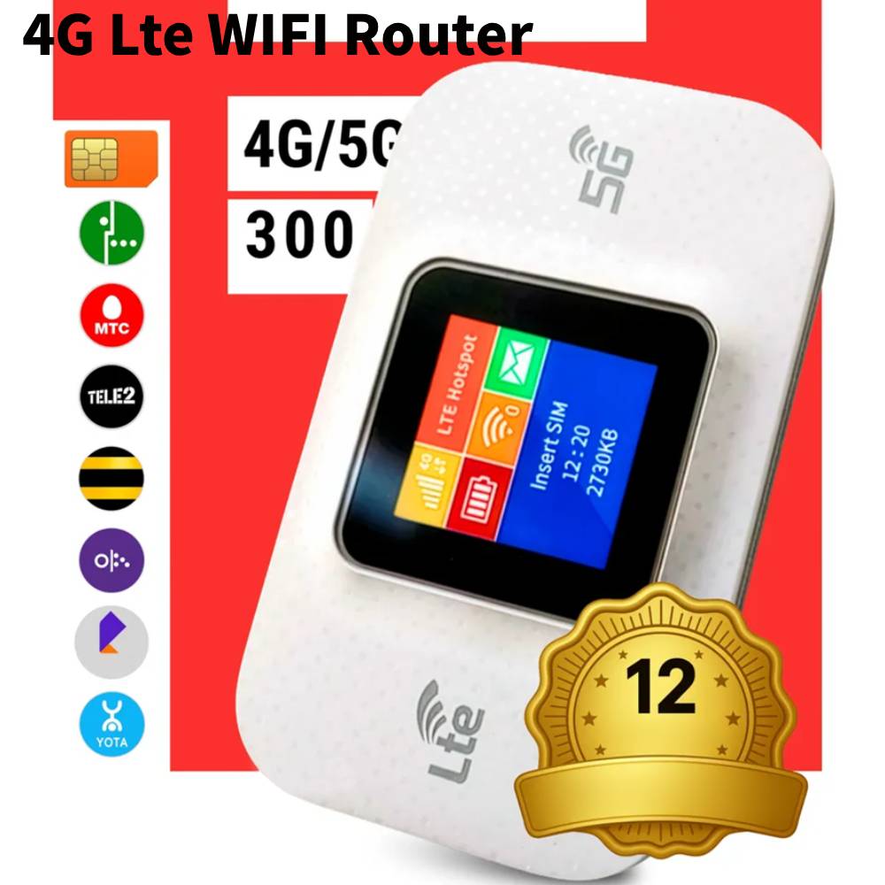 4G LTE WIFI роутер со слотом для SIM-карты, разблокированный модем, 3650 мАч, мини-хотспот для улицы, 150 Мбит/с, мобильный WiFi-роутер, карманный WIFI-роутер для автомобиля