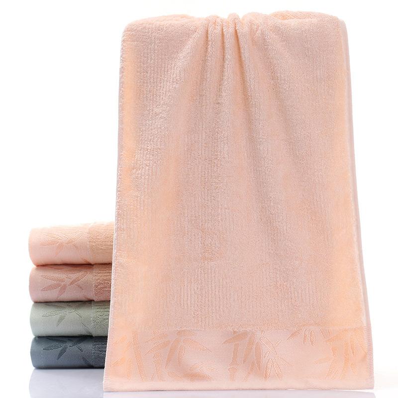 Bamboo Fiber Face Towel Household Bathing Towels Rectangle Good Absorption Soft Towels for Home Bathroom