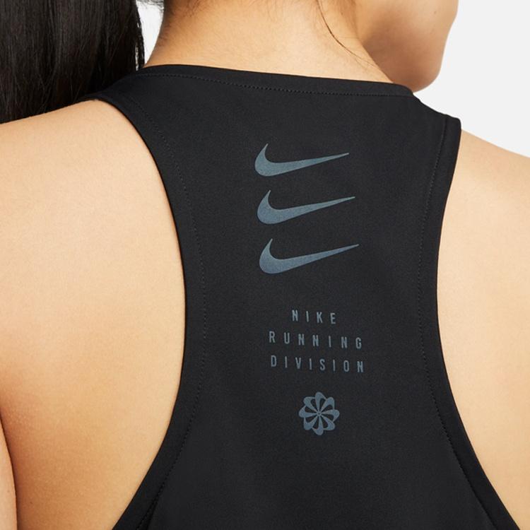 Nike Tank Tops Women's Black Moderate Straight Fit DX0277-010