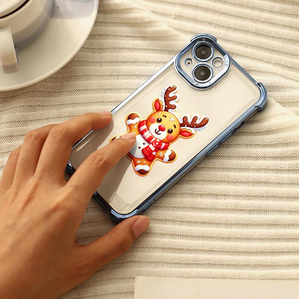 Чехлы для телефонов Ae104 Christmas tree Merry Christmas с гальваническим покрытием из ТПУ для A20s A54 A12 A14 S22 S23 S24 Ultra A55 A15 S21 FE с четырьмя углами защиты