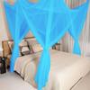 4 Corner Post Bed Canopy Net Hanging Valance Bedroom Decorative Bedding Drape Cover