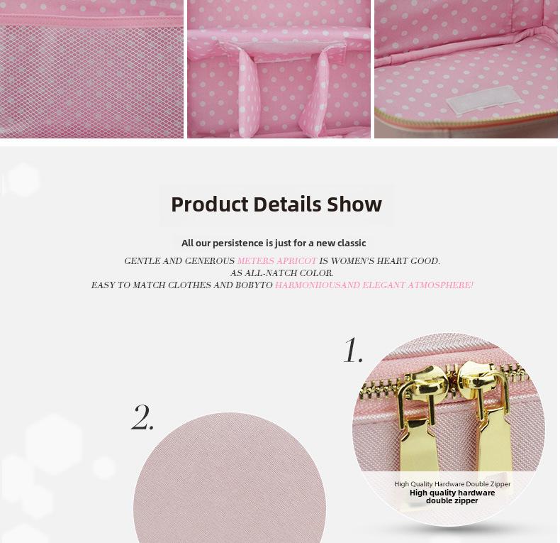 Портативная косметичка большой емкости из искусственной кожи