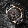 Stainless Steel with Sports Watch Racing Punk Calendar Student Men's Quartz Watch