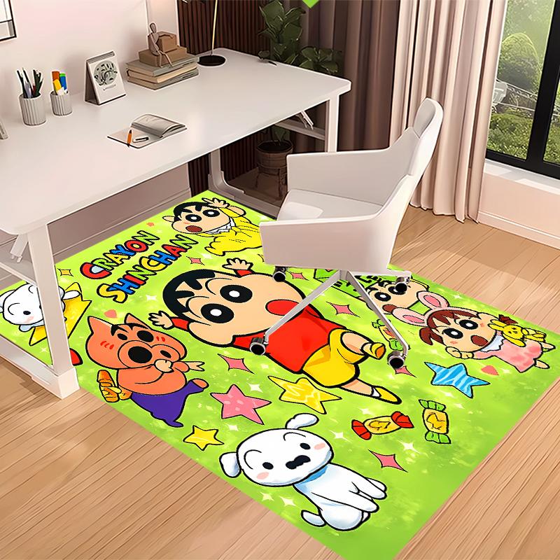 Crayon Shin-chan Printed Absorbent Washable Carpet, Non-Slip Bathroom Mats, Kitchen Rugs, Yoga Mat,Living Room Entrance, Camping Picnic Rugs