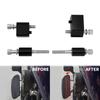 HDBUBALUS Motorcycle Rider Floorboard Extension Pacer 1-1/4" Extension Kickstand Extender 1.25" Kit for Harley