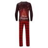 Комплект из топа и брюк с рождественскими принтами для всей семьи Одинаковые комплекты для всей семьи