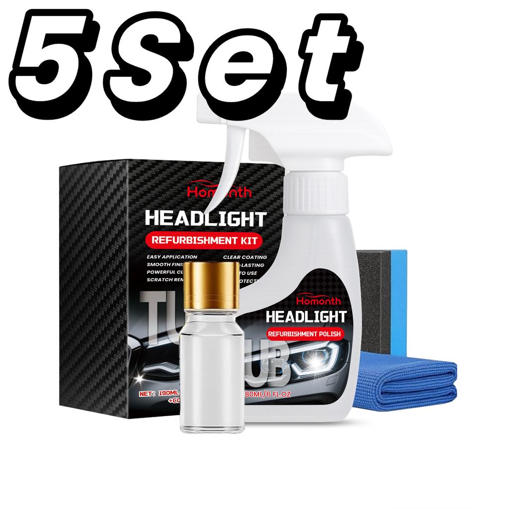 Car Headlight Restoration Polishing Kits Headlamp Scratch Remover Repair Cleaning Paste Remove Oxidation Headlight Polish Liquid