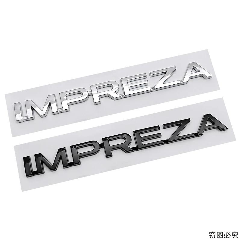 For Subaru IMPREZA Logo Letter Stickers Badge Decal ABS Car Rear Trunk Tail Emblem Decoration Auto Retrofit Accessories vys3