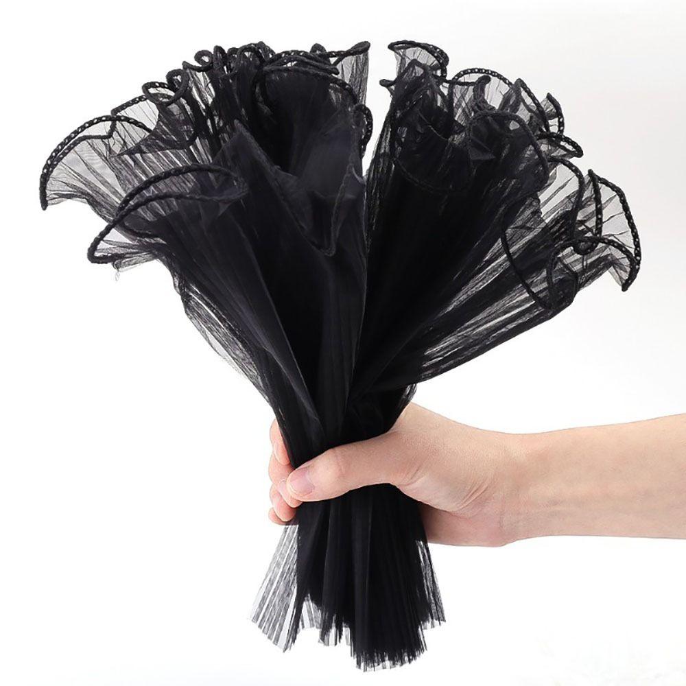 1Pcs Wave Yarn Gift Wrapping Mesh Pearl Lace Gift Packaging Paper for Valentine's Day Wedding