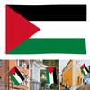 Palestine Flag Bright Color Hanging Banner Durable Palestinian National Flag for Home Garden Decoration