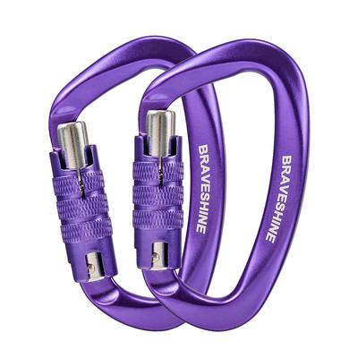 Braveshine 12KN 1200 кг Нагрузка для багажа Собаки 2 Карабина, Автоматическая блокировка, Вместимость, D-образное кольцо, Легкий, Гамаки, Тенты, Кемпинг, Крючки, Поводки,