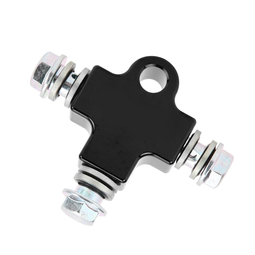 Tee Connector Coupling 3‑Way Tubing Hose Steel Universal for Motorcycle ATV ModificationBlack