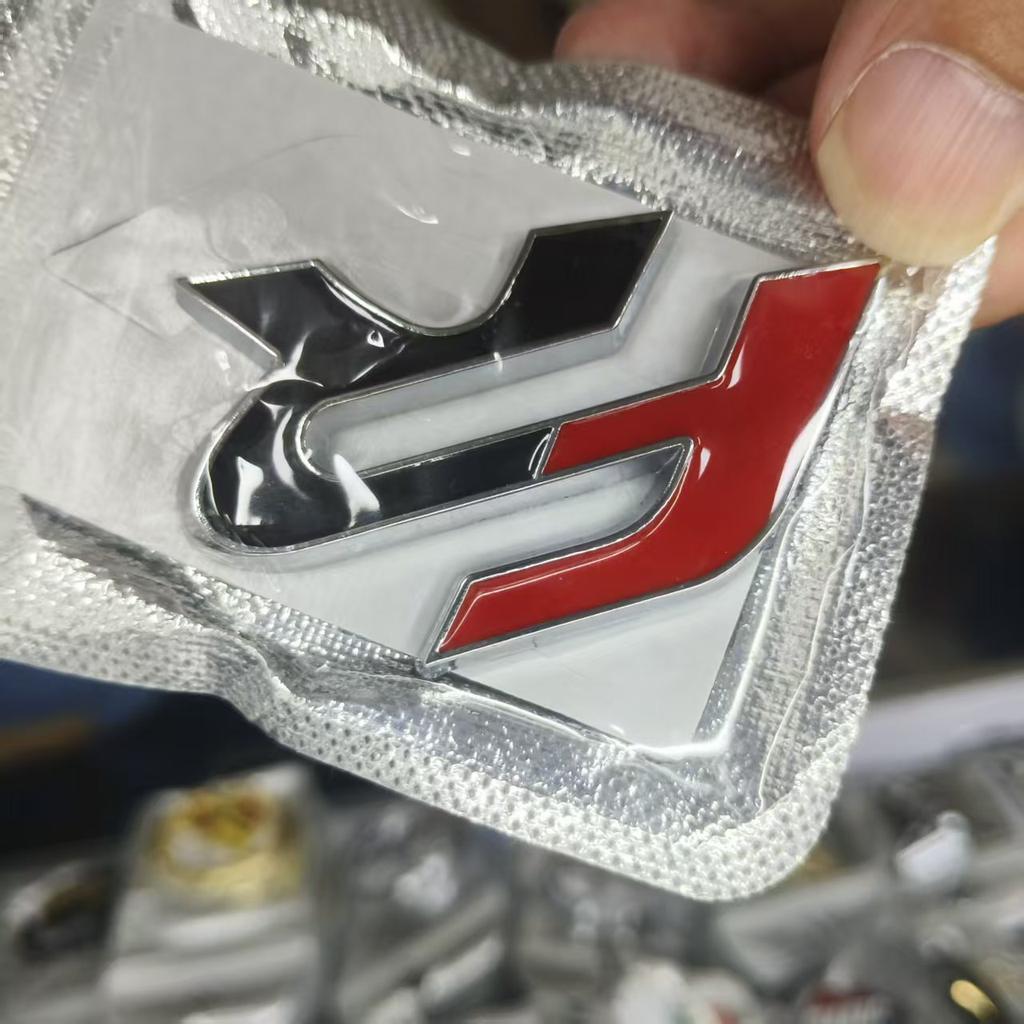 GT three-dimensional metal car logo, personalized modification tail label side label, body trunk decoration label