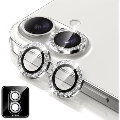 Блестящая защитная крышка для объектива камеры для iPhone 16E 16 E 15 Pro Max 14 Plus 13 Mini 12 11 iPhone16 16Plus 16Pro Аксессуары для защиты телефона