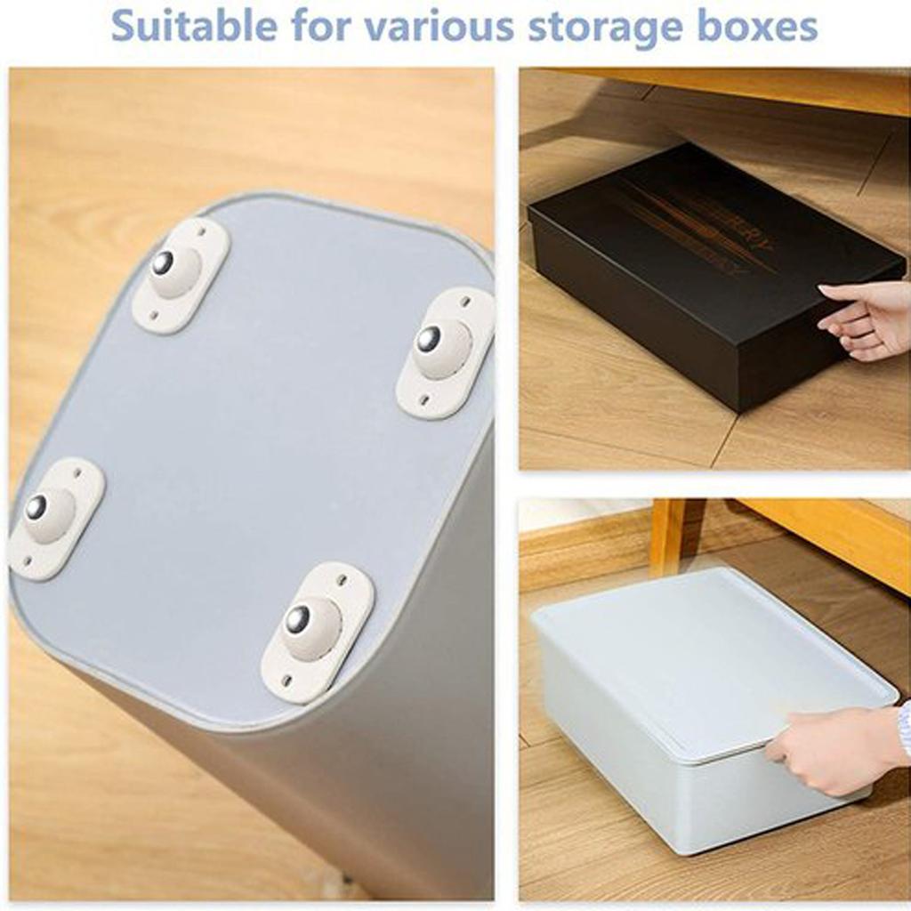 Вращение на 360 градусов, липкие шкивы, мини-поворотный ящик для хранения, мебельный мусор, 4 шт.