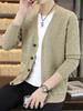 Мужской повседневный вязаный кардиган в корейском стиле на весну/осень 2025 года